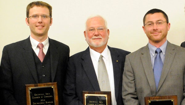 Caleb, Jimmy and Josh Gardner were named the Greenville Area Chamber of Commerce's 2013 Distinguished Business Leaders of the Year. (Advocate Staff/Andy Brown)