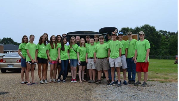 Members of the Southside Baptist Church youth group recently participated in Mission Fuge, a weeklong camp in which students from all over the country participate in a variety of mission projects, as well as nightly worship services. (Courtesy Photo)