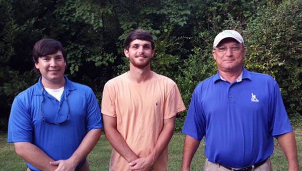 Ben Norman, Cody Norman and Steve Norman fired a 61 to win the Nearly 40 golfers turned out July 20 to take part in the 15th annual Jaycees’ Kid’s Classic. (Courtesy Photo)