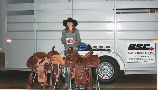 McKenzie’s Bailey O’Ferrell, the Alabama High School Rodeo Association girls’ cutting champion and all-around cowgirl, will compete in the 65th annual National High School Finals Rodeo (NHSFR) in Rock Springs, Wyo. (Submitted Photo)