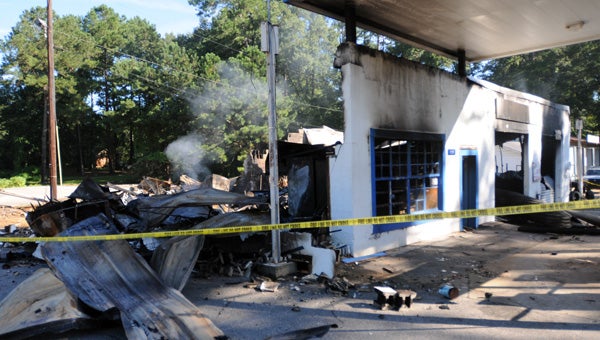 The Georgiana Gas and Garage Service Station caught aflame early Wednesday morning.  An ongoing investigation has been launched to determine the cause.