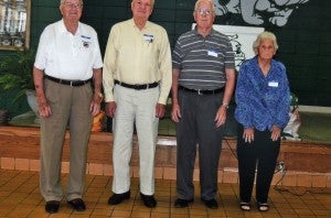BHS CLASS OF 1949: Webster Compton, James Hollis, Lawrence Bryan and Florence Rathel Watkins