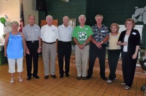 BHS CLASS OF 1951: Merle Sasser Compton, Bill Campbell, Willie Taylor, Ted Johnston, Tipton Massey, Max Sasser, Betty Sasser Woodall and Ann Tisdale Belser