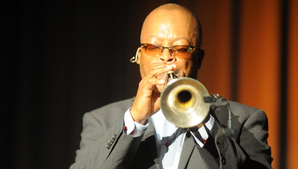 Greenville native Anthony “WoJamm” Womack took the stage at the Ritz Theatre Thursday night for the debut of the Greenville Area Arts Council’s 32nd season. (Advocate Staff/Andy Brown)