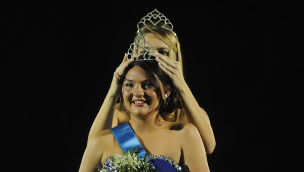 McKenzie School senior Hope Riddle was crowned homecoming queen Friday night at halftime of the Tigers’ game with Kinston High School. (Advocate Staff/Andy Brown)