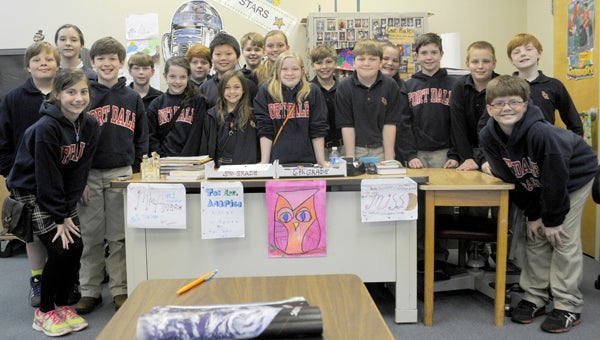 Denise Norrell’s fifth grade class at Fort Dale Academy has been writing senior citizens around the county as part of a pen pal project that was the brainchild of fifth grader Samuel Sherling. (Advocate Staff/Jonathan Bryant)