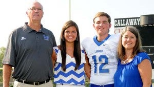New Highland Home head football coach Claude Giddens and his family. Giddens is an assistant coach at LaGrange High School in Georgia, but was the Highland Home coach previously in 1996-2000.  From left to right: Giddens; his daughter, Whitley; his son, Zach; and his wife, Denise. Whitley is a senior at the University of West Georgia and Zach will attend Troy University in the fall as a freshman and walk-on quarterback.