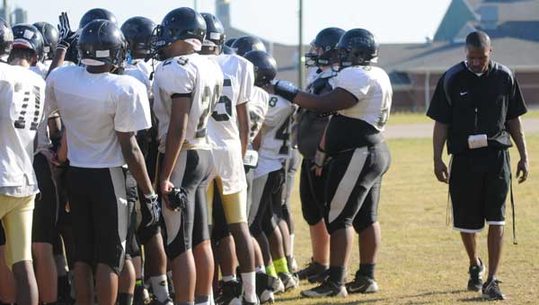 New Greenville head football coach Patrick Plott is pleased at his players’ response to the physical challenge of spring training’s second week.