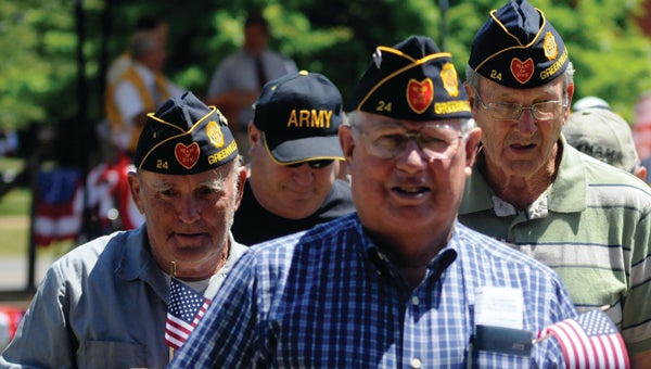 The Greenville Lions Club's Memorial Day Celebration will include a Walk of Honor, where veterans from around the county march around the park. (File Photo)