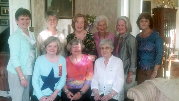 The Delta Lambda Chapter of Delta Kappa Gamma Society International recently held its Founder’s Day program at the home of Jean Hardin. Attending were a number of past presidents of the society of Key Women Teachers. They included, front row, from left to right, Shirley Ryals, Rachel Searcy and Joyce McCraw. Back row, left to right, Jane Pierce, Connie Coleman, Miriam Nixon, The Delta Lambda Chapter of Delta Kappa Gamma Society International recently held its Founder’s Day program at the home of Jean Hardin. Attending were a number of past presidents of the society of Key Women Teachers. They included, front row, from left to right, Shirley Ryals, Rachel Searcy and Joyce McCraw. Back row, left to right, Jane Pierce, Connie Coleman, Miriam Nixon, Frances Benson, Lorraine Boutwell and Louise Foster.Frances Benson, Lorraine Boutwell and Louise Foster. (Submitted Photo)