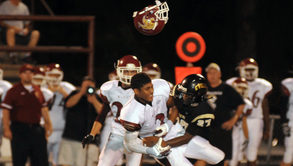 Former Greenville High School defensive back DeBryant Crenshaw separated a Citronelle High School wide receiver from his helmet during the Tigers’ 21-14 win over the Wildcats during a game in 2013.