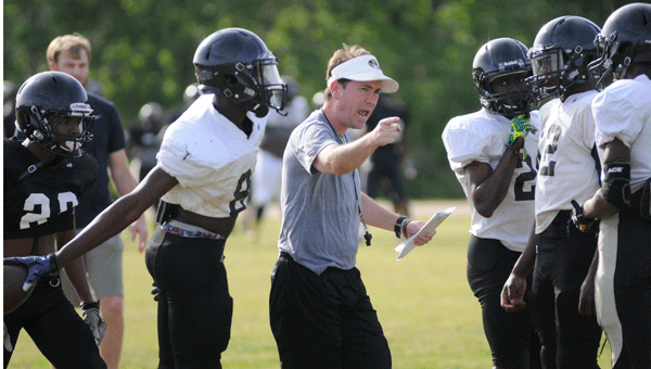 Greenville head football coach Josh McLendon echoed his mantra of “alignment, assignment and effort” during the first day of spring training Monday afternoon.