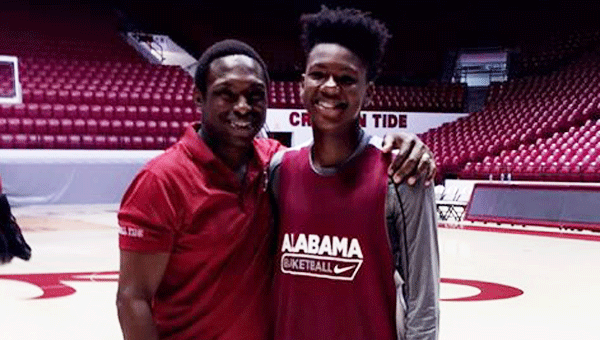 Georgiana junior Jamichael Stallworth met with Alabama head basketball coach Avery “Little General” Johnson at an open-invite elite camp at the University of Alabama earlier this week.