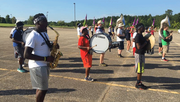 Members of the Greenville High School Marching Band praticed this summer from 8 a.m. until 5 p.m. in an effort to learn a wealth of new material for the challenging fall season.