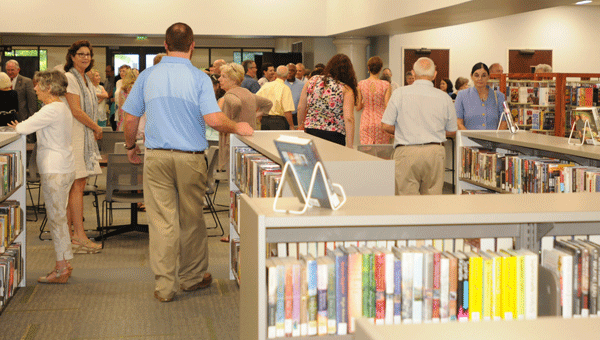The Greenville-Butler County Public Library served as host to more than 150 people during the facility’s grand reopening gala/fundraiser event Thursday evening.