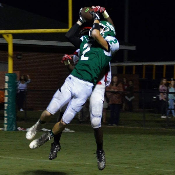BHS senior wide receiver Tommy Spivey snags the ball at the beginning of the fourth. 