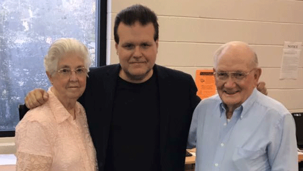 Pictured are Betty, Bobby and Hubert Tomberlin at the recent CD release party at the Luverne Public Library.