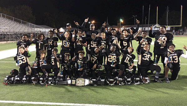 The Greenville 11-12 year-old junior football team finished the season with a 12-0 record and, more importantly, a Central Alabama Youth Football League championship Saturday night with a 47-14 win over the East Montgomery Longhorns.