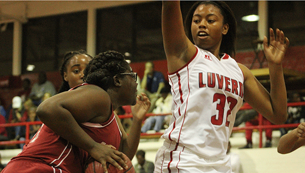 Pictured is LHS sophomore Cassidy Johnson on the prowl against the Andalusia Lady Bulldogs. 