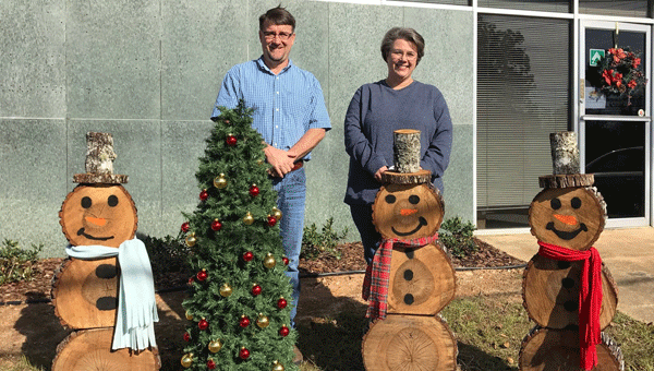 Resource Management was one of many businesses recognized for their Christmas decorations around the Camellia City.