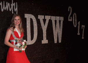Pictured is Railey Ayers after she was named the 2017 Crenshaw County Distinguished Young Woman. Ayers will travel to Montgomery on Friday to prepare for the final round of the program. 