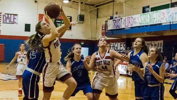 Anna Blake Langford led the FDA Lady Eagles with 23 points in the team’s victory over Lakeside Academy.