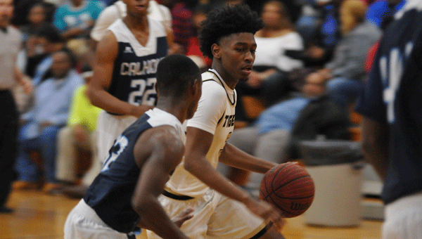 Charles Warren, who has proven a consistent top scorer for the Greenville Tigers all season long, proved fatal for the Calhoun Tigers from beyond the arc.  Warren also proved equally active with an agressive inside game Friday night as Greenville won its 12th consecutive game.